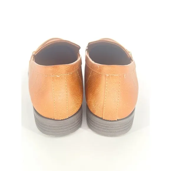 Dr. Scholl's Women's Rate Adorn Loafers Size 7 Honey Brown Comfy Casual Flats