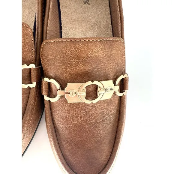 Dr. Scholl's Women's Rate Adorn Loafers Size 7 Honey Brown Comfy Casual Flats