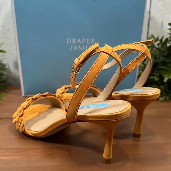 Draper James Alice Floral Heeled Sandals Size 7.5