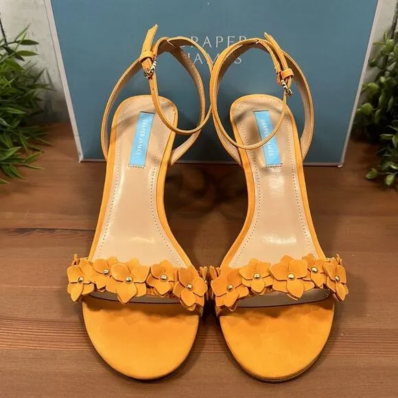 Draper James Alice Floral Heeled Sandals Size 7.5
