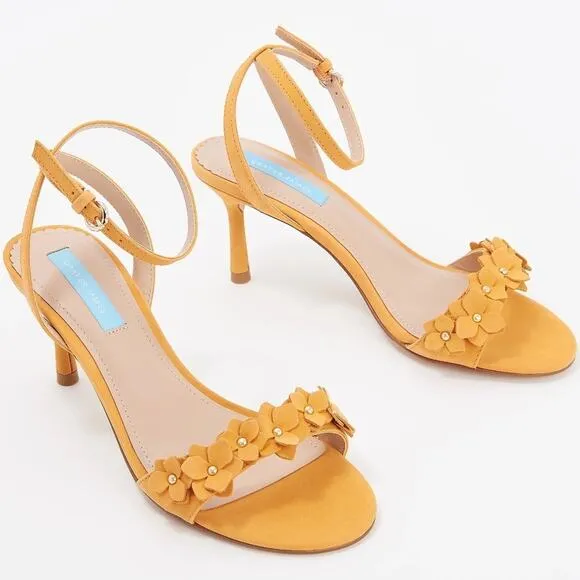 Draper James Alice Floral Heeled Sandals Size 7.5