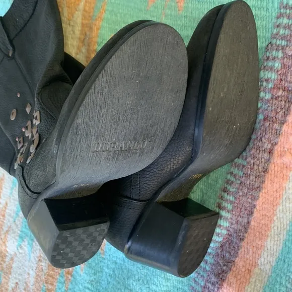 Durango Leather Boots with Button Studs Size 7.5