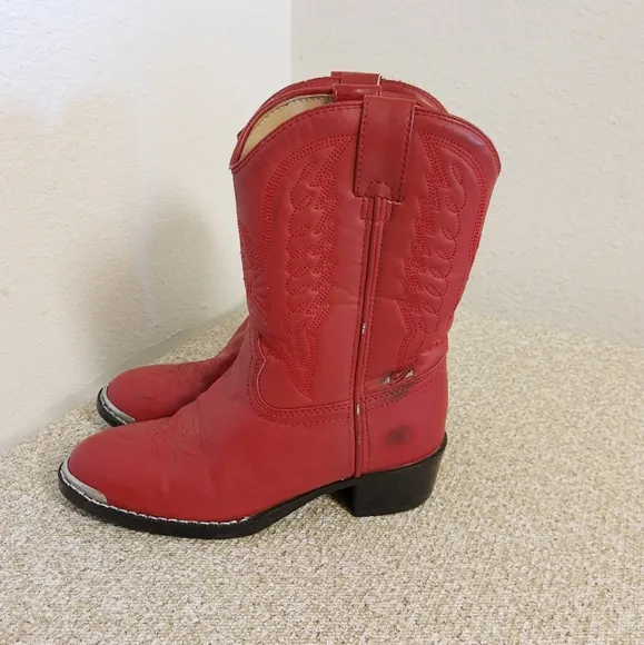 Durango Red Western Cowboy Kids Boots