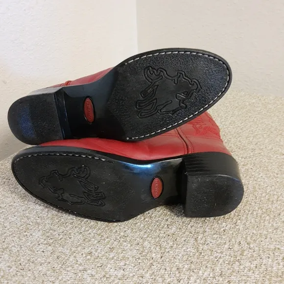 Durango Red Western Cowboy Kids Boots