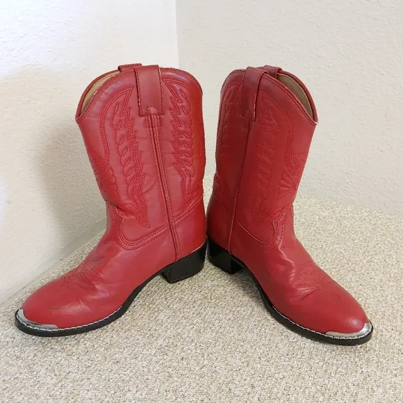 Durango Red Western Cowboy Kids Boots