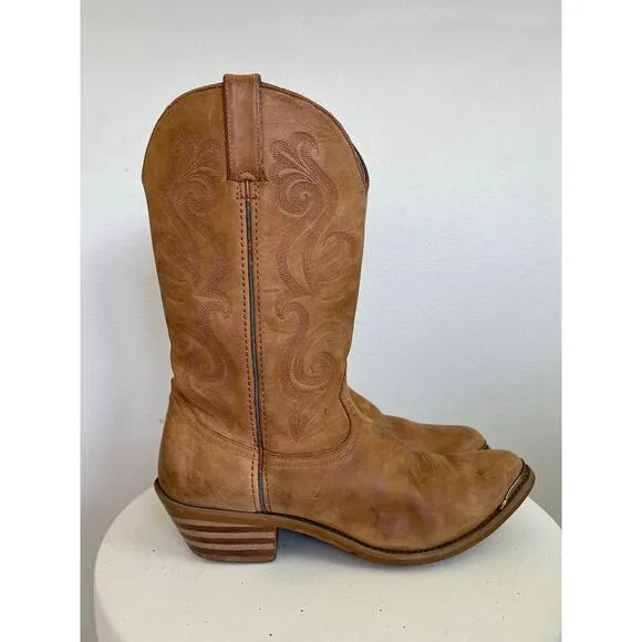 Durango Women Tan Cowboy Boots  - Size 10M