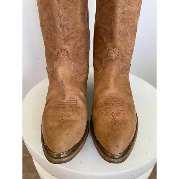 Durango Women Tan Cowboy Boots  - Size 10M