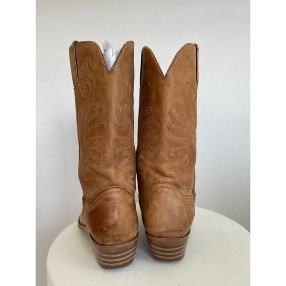 Durango Women Tan Cowboy Boots  - Size 10M