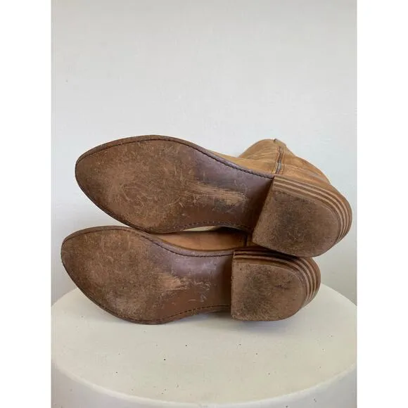 Durango Women Tan Cowboy Boots  - Size 10M