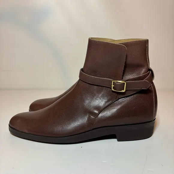 E. Vogel NYC Custom Chelsea Leather Ankle Brown Boots Women’s Size 10 7” Height