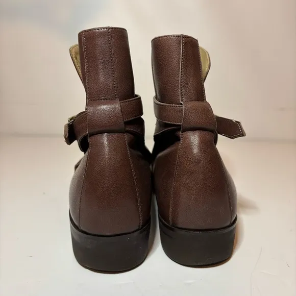 E. Vogel NYC Custom Chelsea Leather Ankle Brown Boots Women’s Size 10 7” Height