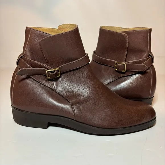E. Vogel NYC Custom Chelsea Leather Ankle Brown Boots Women’s Size 10 7” Height