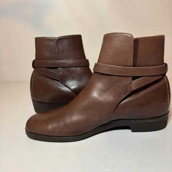 E. Vogel NYC Custom Chelsea Leather Ankle Brown Boots Women’s Size 10 7” Height