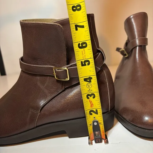 E. Vogel NYC Custom Chelsea Leather Ankle Brown Boots Women’s Size 10 7” Height