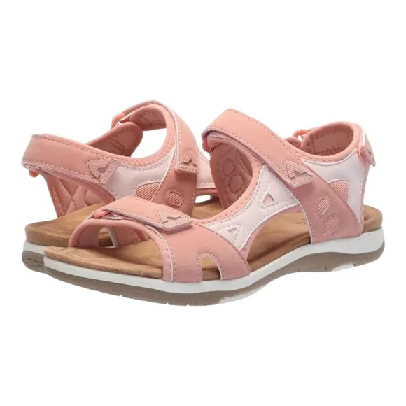 Earth NIB Women's Skylar3 Memory Foam Footbed Sandal Light Pink Size 6M