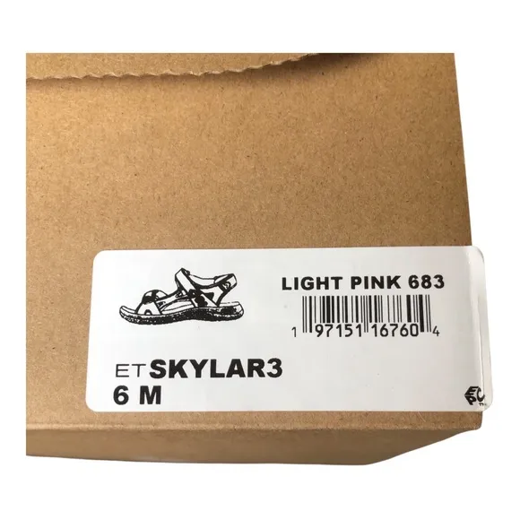 Earth NIB Women's Skylar3 Memory Foam Footbed Sandal Light Pink Size 6M