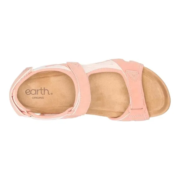 Earth NIB Women's Skylar3 Memory Foam Footbed Sandal Light Pink Size 6M