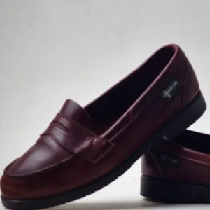 EASTLAND LEATHER Penny Loafers Slip On Shoes 7.5 VTG fisherman core Vintage