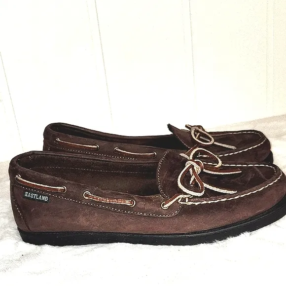 Eastland Vintage Y2K Women's Brown Leather Boat Shoes.