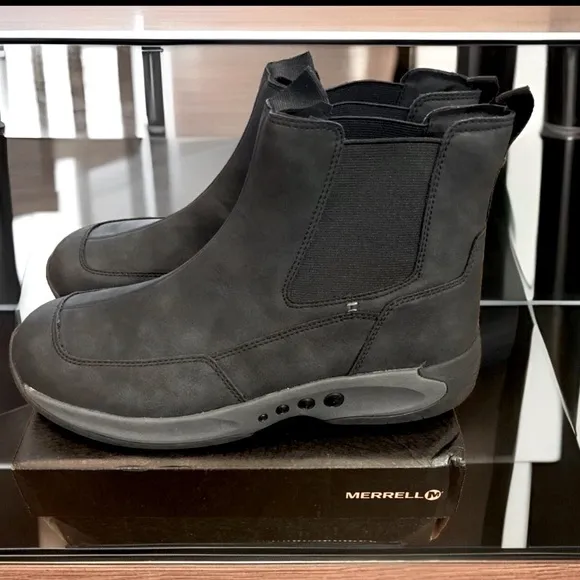 Easy Spirit Aston Leather Chelsea Boots Orthotic Cushion Insoles Slip On $226