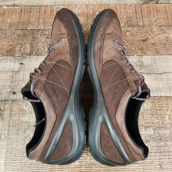 Ecco Biom Natural Motion Men's Size 10/10.5 EU 44 Brown Leather Walking Sneakers
