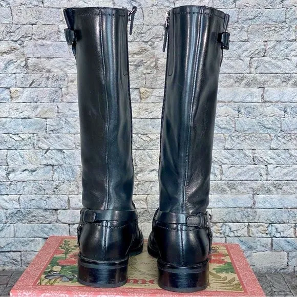 ECCO Black Motto Boots Mid Calf with Buckle Detail Size 6 EU Size 36