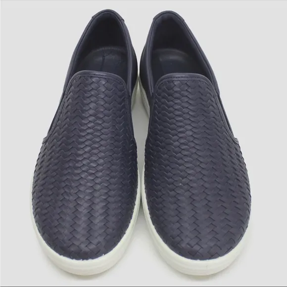 Ecco Leather Loafers Soft 7 Slip On 2.0 Womens Sneakers Slide Slip On Night Sky