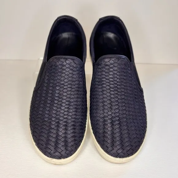 Ecco Leather Loafers Soft 7 Slip On 2.0 Womens Sneakers Slide Slip On Night Sky