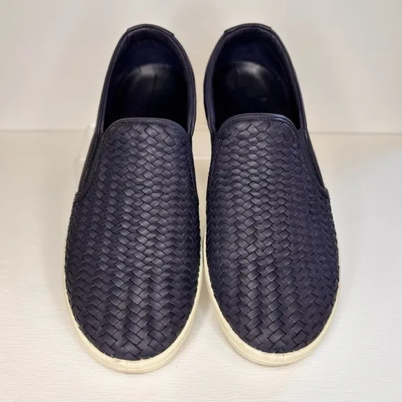 Ecco Leather Loafers Soft 7 Slip On 2.0 Womens Sneakers Slide Slip On Night Sky