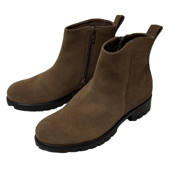Ecco Modtray Suede Ankle Boots, Size EUR 38 US 7/7.5, Birch Brown