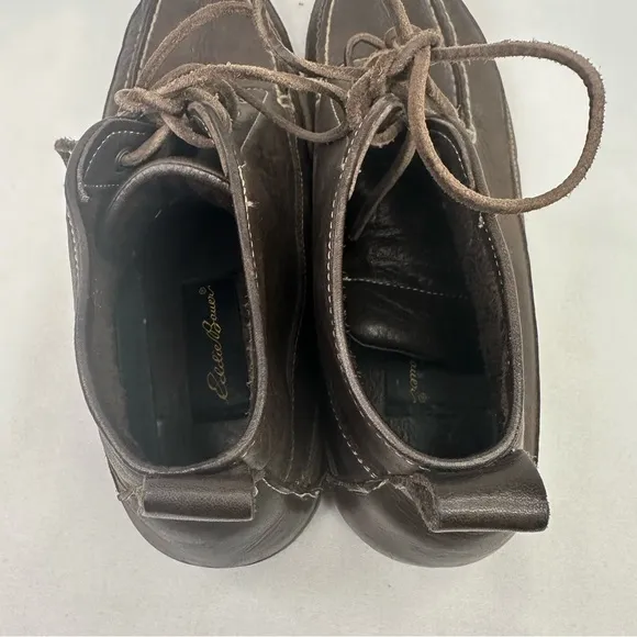 Eddie Bauer Brown Chukka Boots Moccasin Style Men’s 9.5 Womens 11