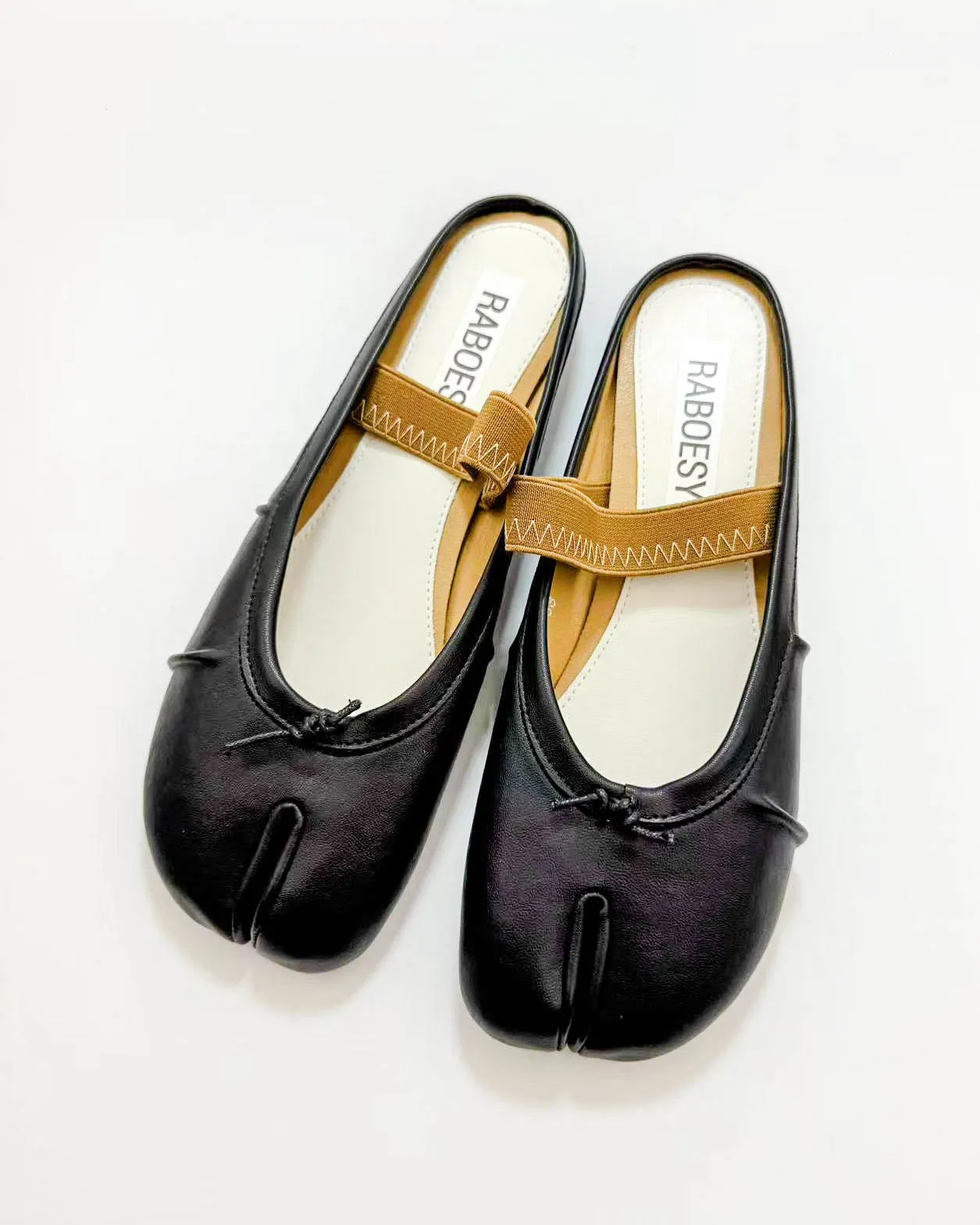 Elastic Strap Tabi Sandal Flats