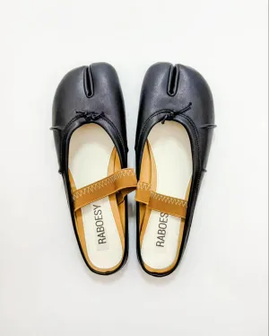 Elastic Strap Tabi Sandal Flats