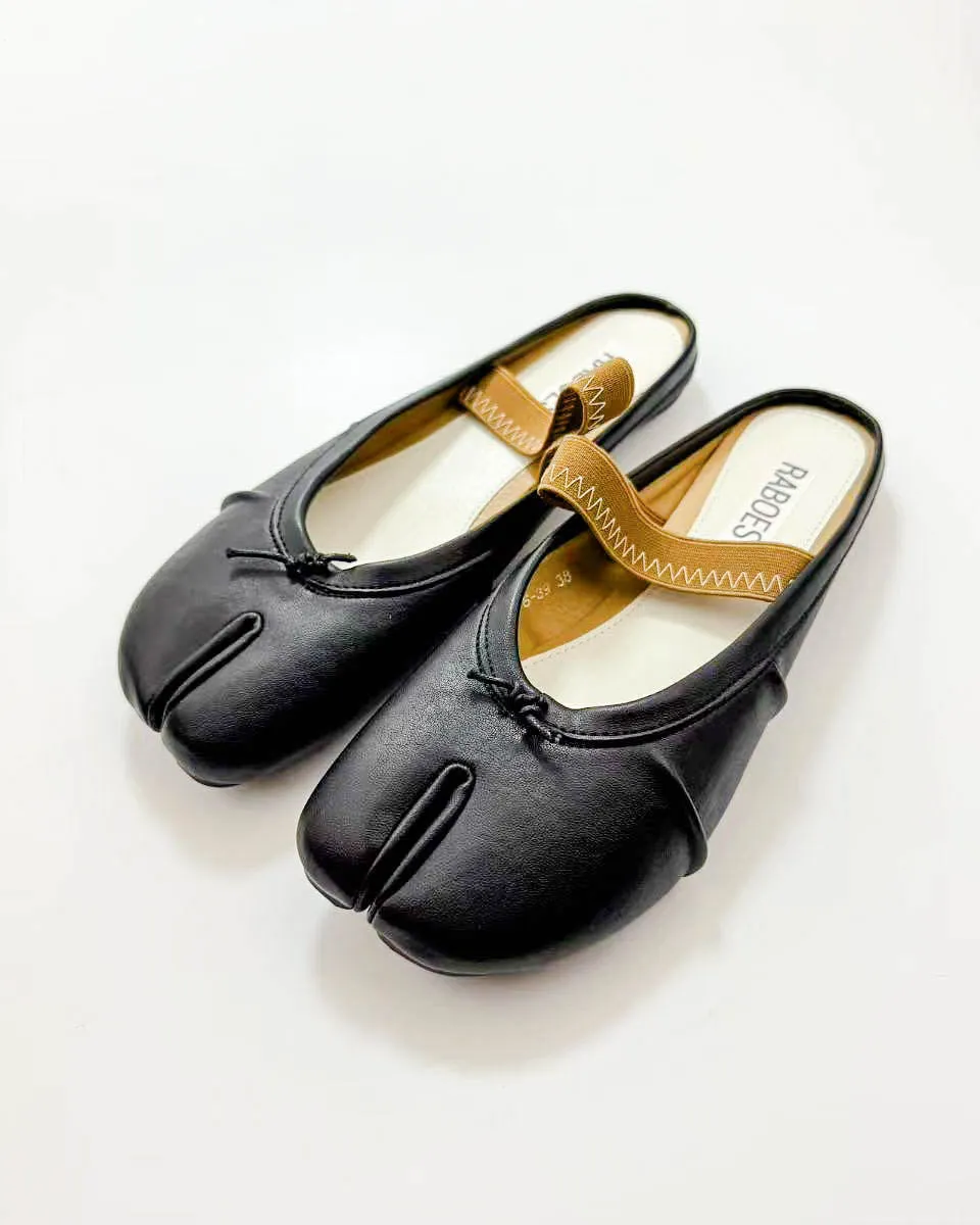 Elastic Strap Tabi Sandal Flats