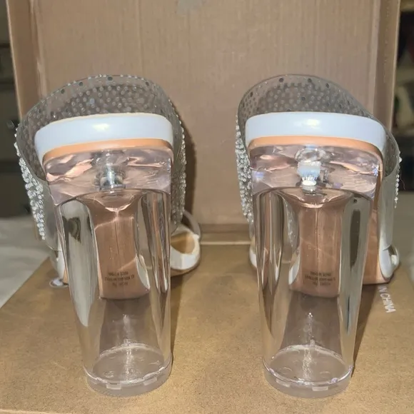 Elegant Clear Heeled Sandals