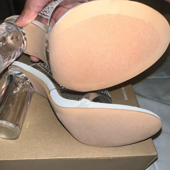 Elegant Clear Heeled Sandals