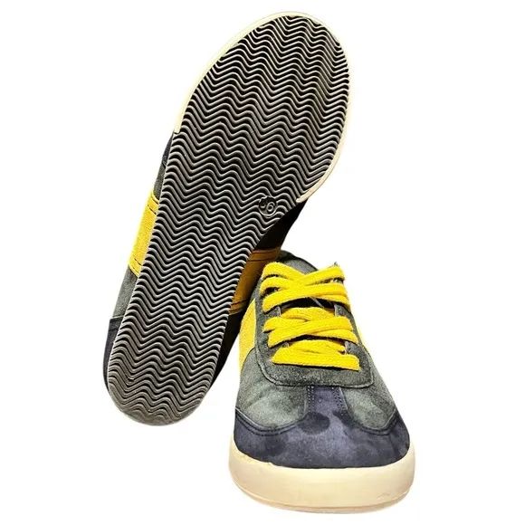 Emerson Fry Woman Suede/Leather  Daily Trainers Navy/ Mustard Portugal EU 36