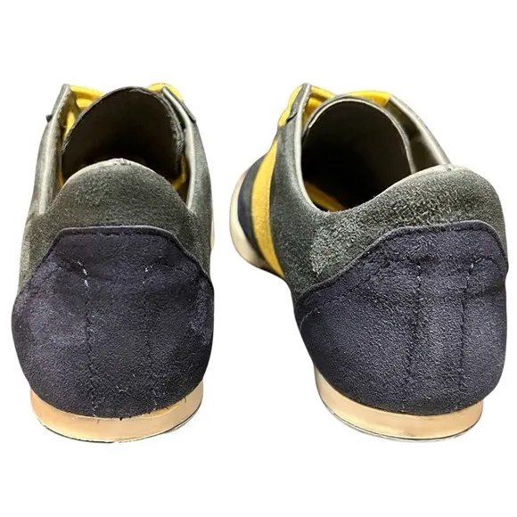 Emerson Fry Woman Suede/Leather  Daily Trainers Navy/ Mustard Portugal EU 36