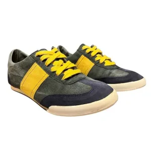Emerson Fry Woman Suede/Leather  Daily Trainers Navy/ Mustard Portugal EU 36