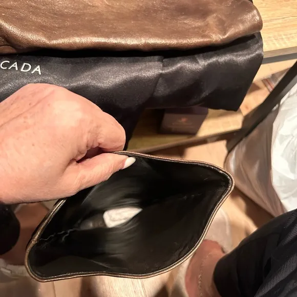 Escada Knee High Brown Leather Boots