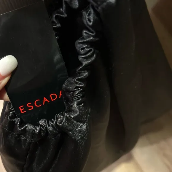 Escada Knee High Brown Leather Boots