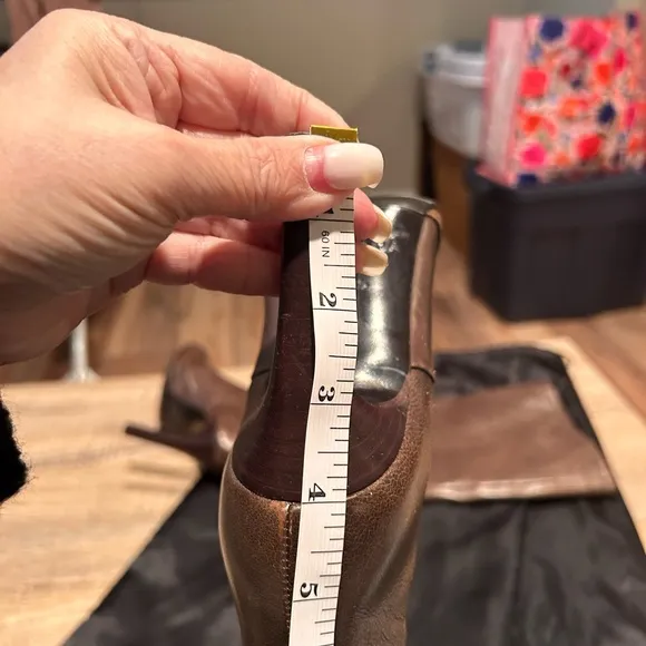 Escada Knee High Brown Leather Boots