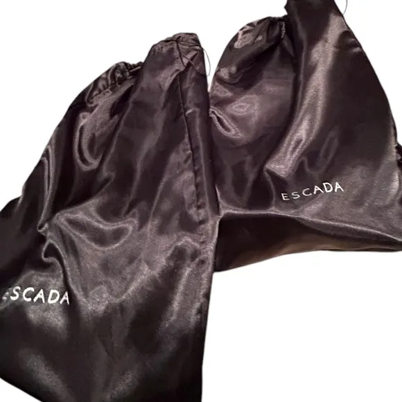 Escada Knee High Brown Leather Boots