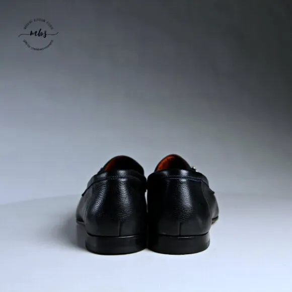 EUC Donald J. Pliner Ted Leather Loafers Black Men 8.5