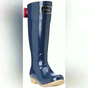 Evedon Premium Rain Boots - Joules women size 5 Wellies with bow