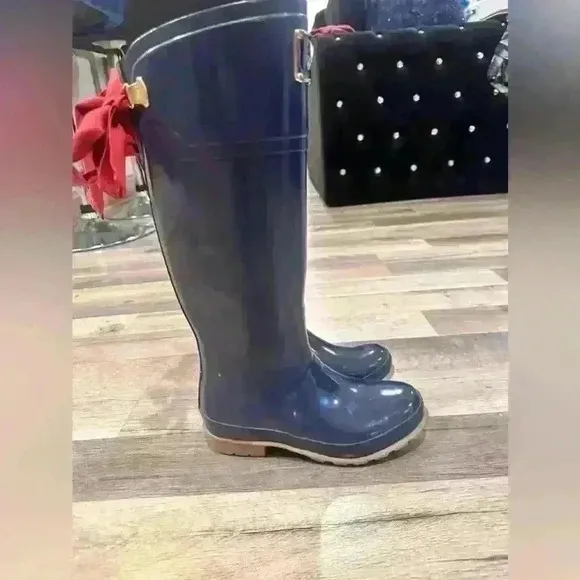 Evedon Premium Rain Boots - Joules women size 5 Wellies with bow