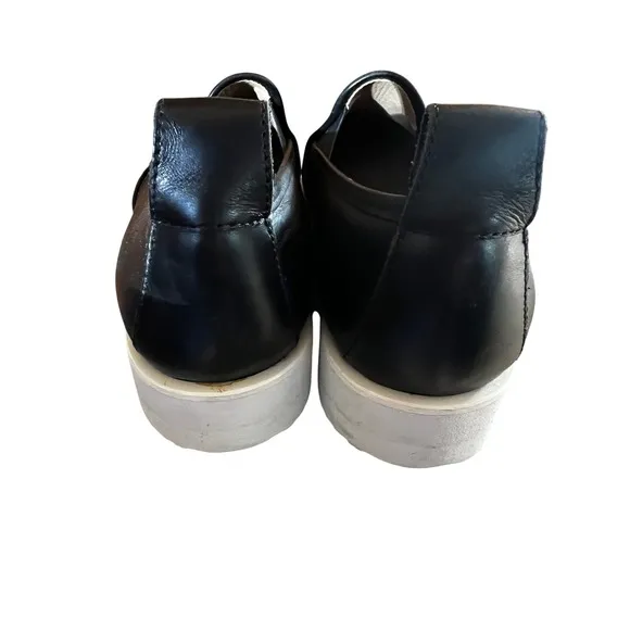 Everlane Black Leather Street Shoe Comfort Slip On Size 10
