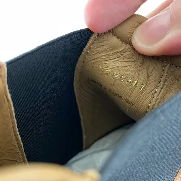 Everlane The Chelsea Boots Brown Platform Booties Leather 6 Gum Soles