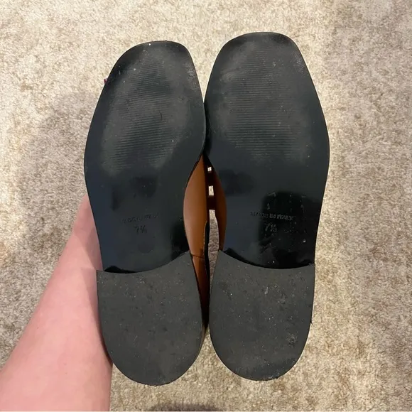 Everlane The Italian Leather Square Toe Chelsea Boots in Peanut Size 7.5