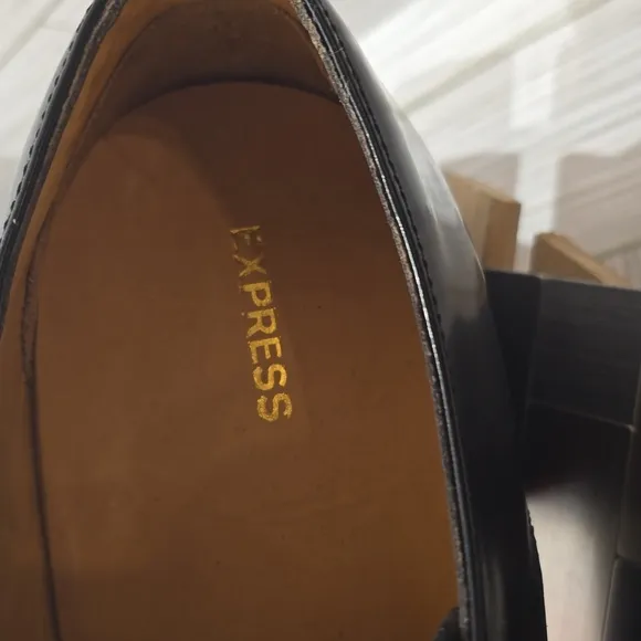 Express genuine leather loafers